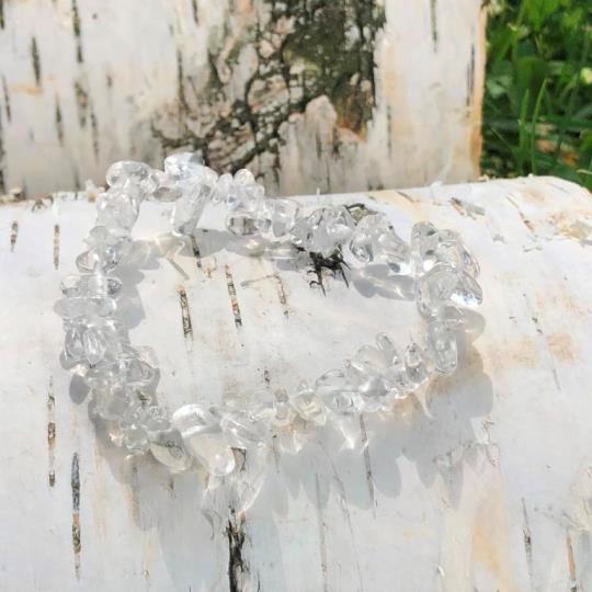 Minerální náramek Křišťál - chips